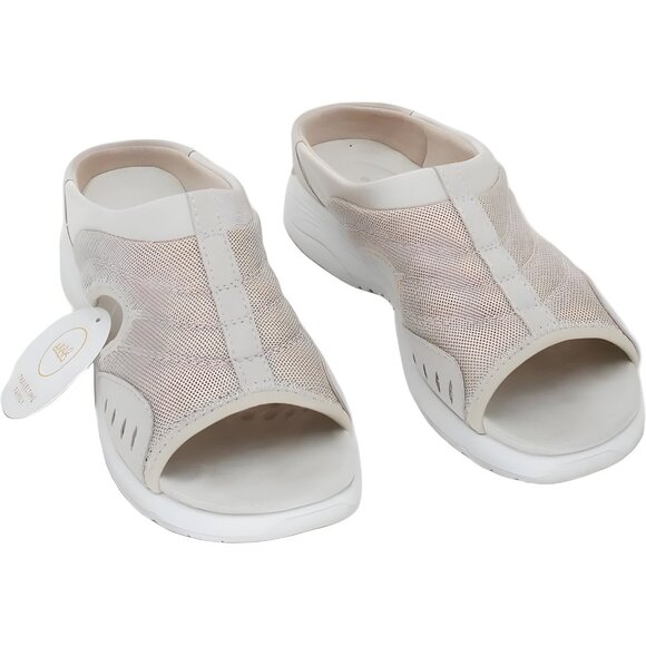 Easy Spirit Traciee 2 Slip-On Slide Sandals Light Gray Khaki Women US 6.5N - Picture 1 of 6